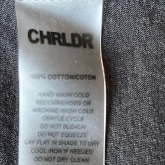 Chrldr tank black with white graphic Absolutely Not with Stars size S - Picture 6 of 8